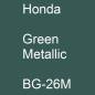 Preview: Honda, Green Metallic, BG-26M.